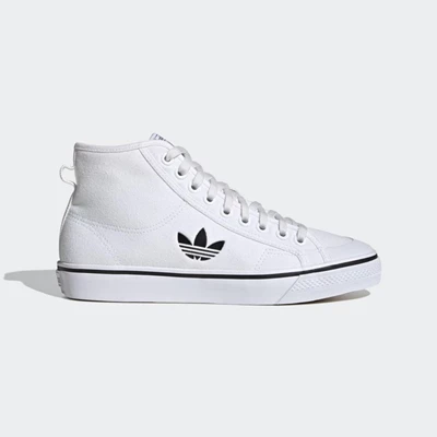 Originales Adidas Nizza Hi Hombre Blancas | 59ZCDOPQ