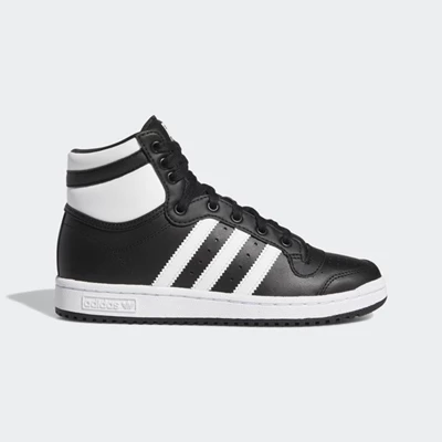 Originales Adidas Top Ten Hi Niños Negras | 37AMUZDB