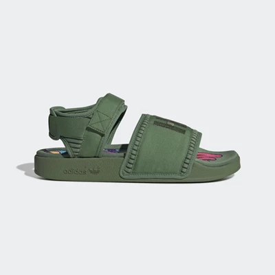 Sandalias Adidas Pharrell Williams Adilette 2.0 Hombre Verde | 49OWTKRZ