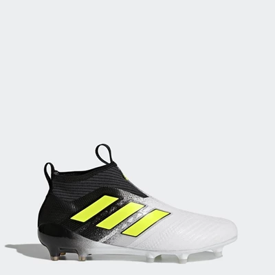 Tacos De Futbol Adidas ACE 17+ Purecontrol Firm Ground Hombre Blancas | 36EQBILD