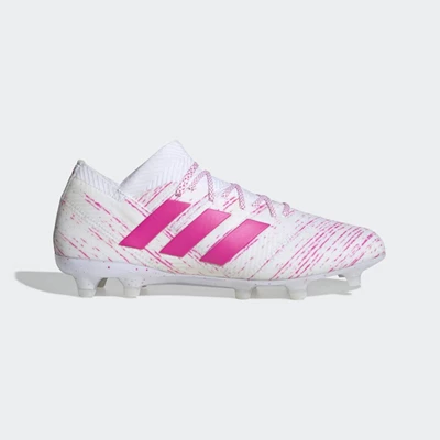 Tacos De Futbol Adidas Nemeziz 18.1 Firm Ground Hombre Blancas | 19XMLDPO