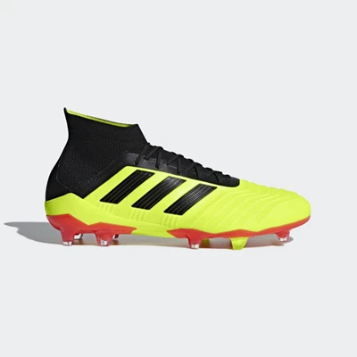 Tacos De Futbol Adidas Predator 18.1 Firm Ground Hombre Amarillo | 84UETMIR