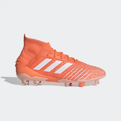 Tacos De Futbol Adidas Predator 19.1 Firm Ground Hombre Naranjas | 14VRCOSM