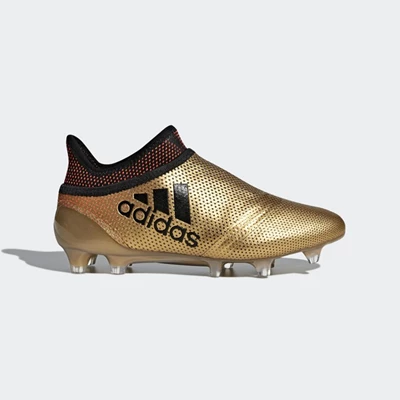 Tacos De Futbol Adidas X 17+ Purespeed Firm Ground Niños Doradas | 37QKTSOU