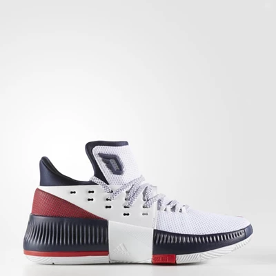 Zapatillas Baloncesto Adidas Dame 3 Niños Blancas | 60RPWUJB