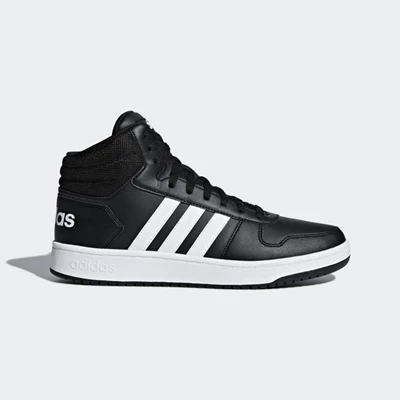 Zapatillas De Balonmano Adidas Hoops 2.0 Mid Hombre Negras | 15RFCOZI