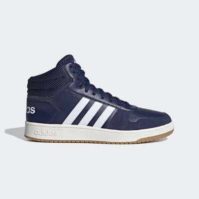 Zapatillas De Balonmano Adidas Hoops 2.0 Mid Hombre Azules | 18LNWVSX