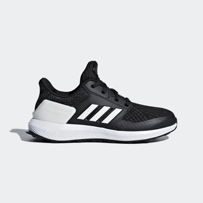 Zapatillas Running Adidas RapidaRun Knit Niños Negras | 78VHDTQX