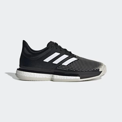 Zapatos De Tenis Adidas SoleCourt Clay Hombre Negras | 85SJXVRU