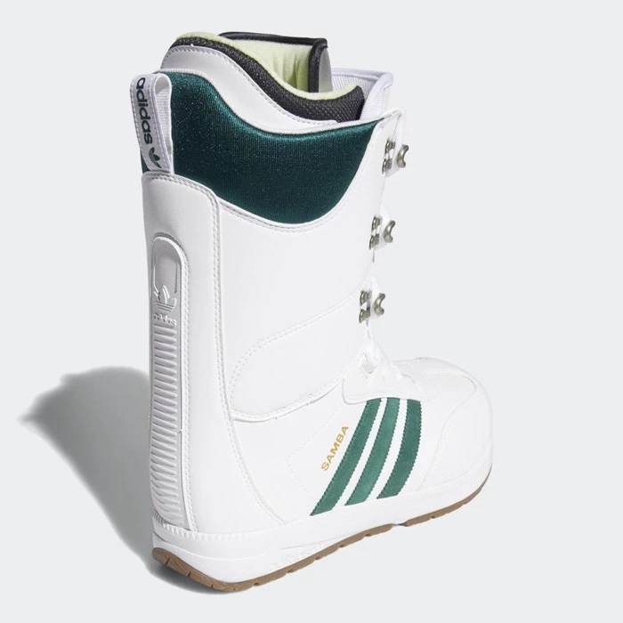 Botas De Snowboard Adidas Samba ADV Hombre Blancas | 68NKMALO