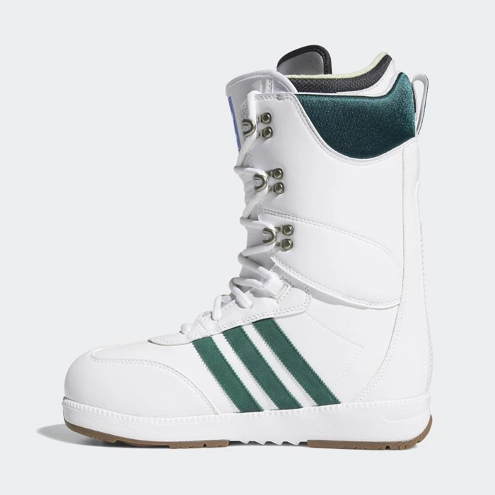 Botas De Snowboard Adidas Samba ADV Hombre Blancas | 68NKMALO