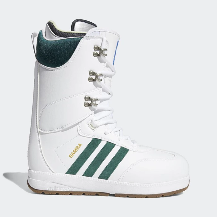 Botas De Snowboard Adidas Samba ADV Hombre Blancas | 68NKMALO