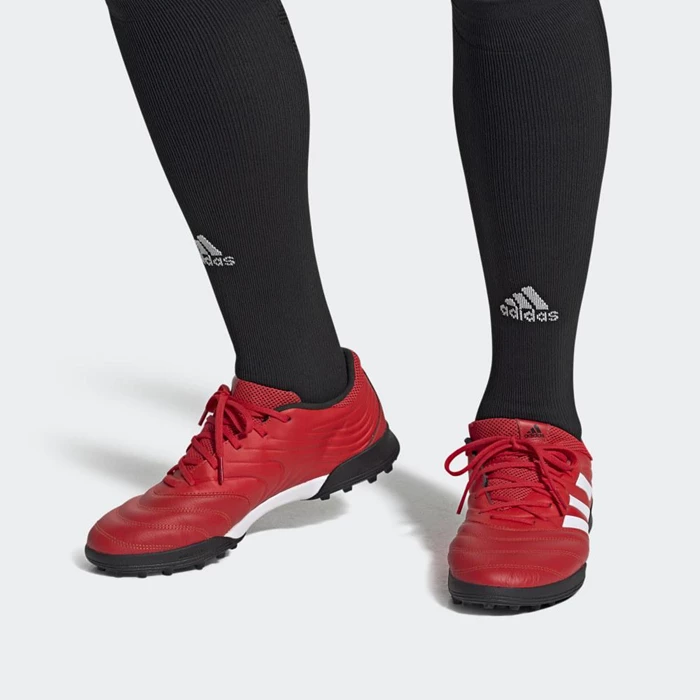 Botas de Futbol Adidas Copa 20.3 Turf Hombre Rojas | 12XWPQUK