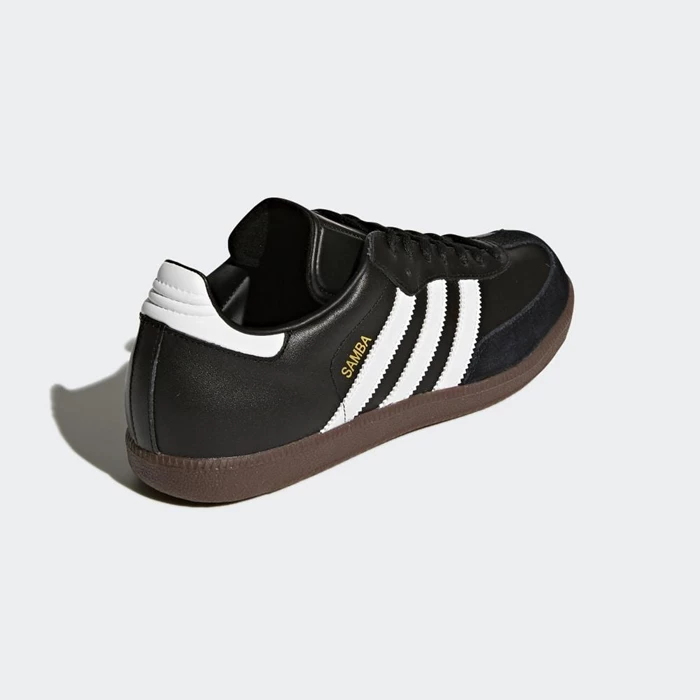 Botas de Futbol Adidas Samba Leather Hombre Negras | 20GQPMCK