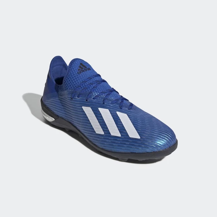 Botas de Futbol Adidas X 19.1 Turf Hombre Azules | 26AXYQUR