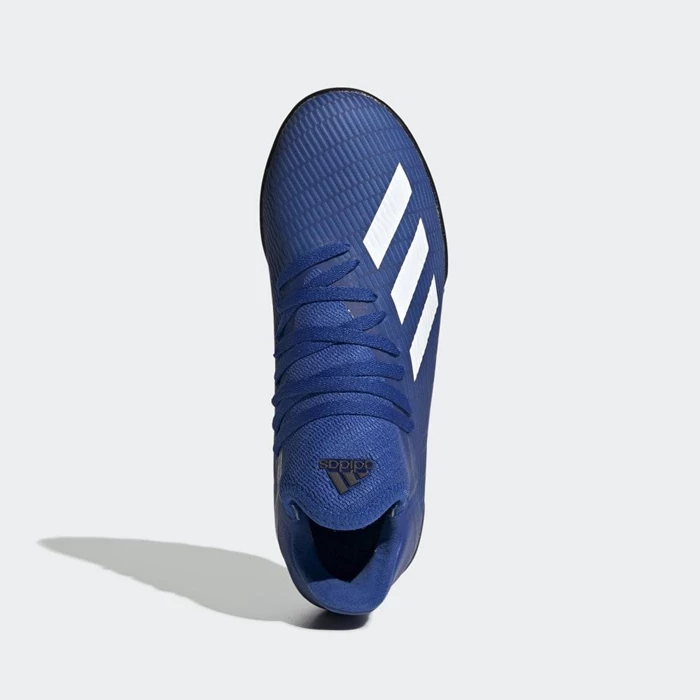 Botas de Futbol Adidas X 19.3 Turf Hombre Azules | 52XCPAOL