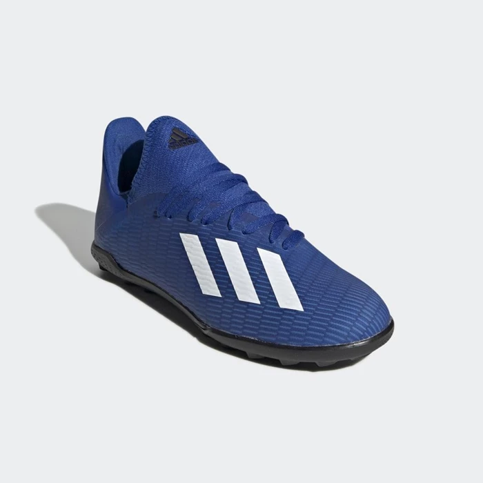 Botas de Futbol Adidas X 19.3 Turf Hombre Azules | 52XCPAOL