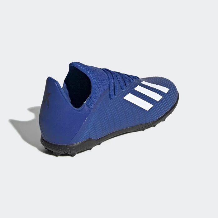 Botas de Futbol Adidas X 19.3 Turf Hombre Azules | 52XCPAOL