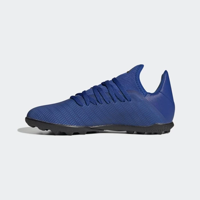 Botas de Futbol Adidas X 19.3 Turf Hombre Azules | 52XCPAOL