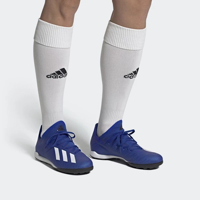 Botas de Futbol Adidas X 19.3 Turf Hombre Azules | 60NDJPRG