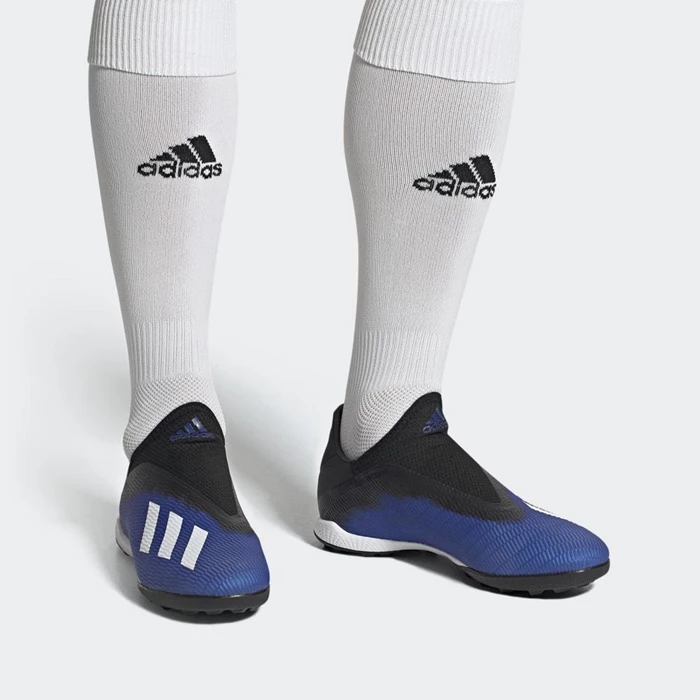 Botas de Futbol Adidas X 19.3 Turf Hombre Azules | 96TUGPZA