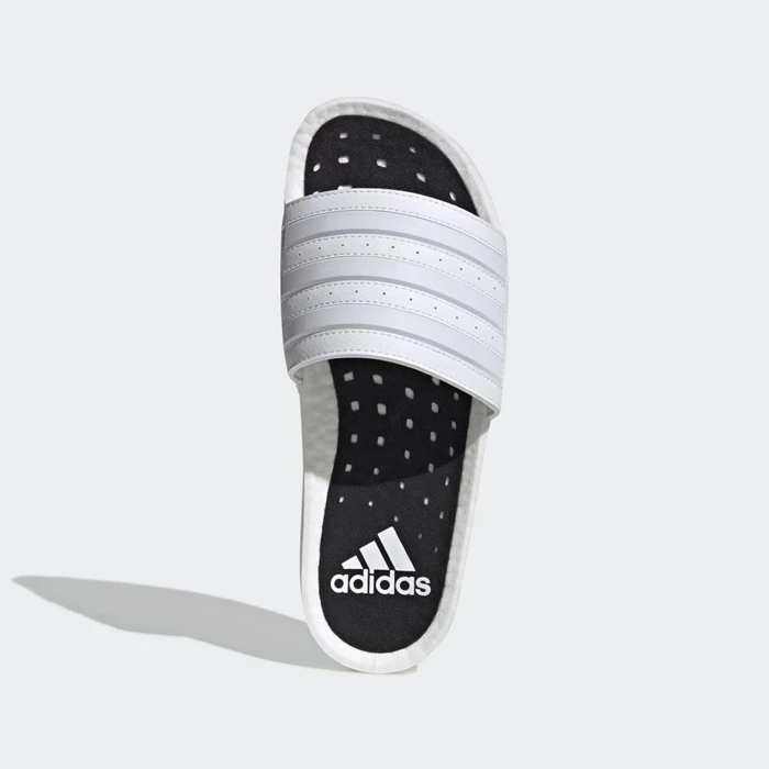 Chanclas Adidas Adilette Boost Hombre Blancas | 16DKIQJU