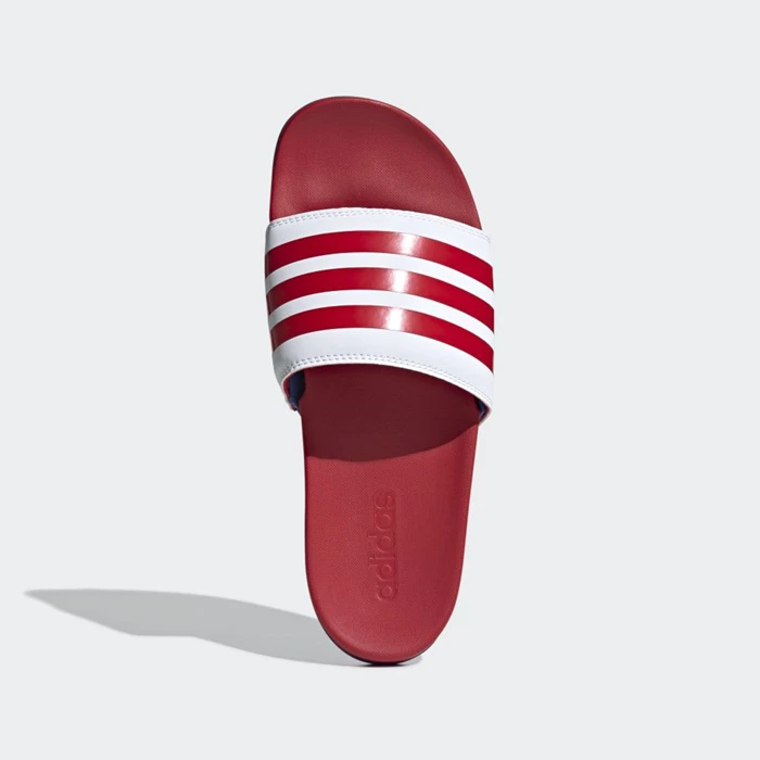 Chanclas Adidas Adilette Comfort Hombre Blancas | 02YKWIRL