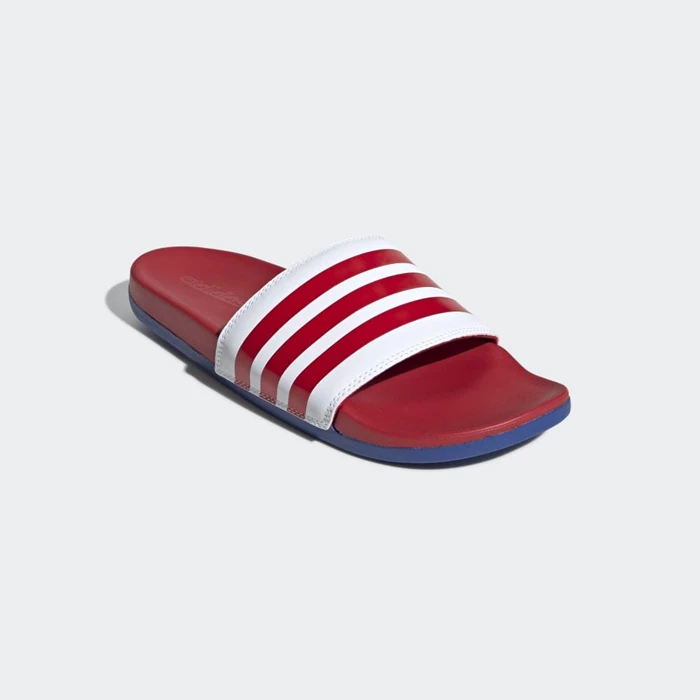 Chanclas Adidas Adilette Comfort Hombre Blancas | 02YKWIRL