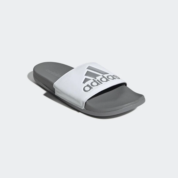 Chanclas Adidas Adilette Comfort Hombre Blancas | 45UCAVWY