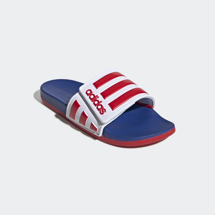 Chanclas Adidas Adilette Comfort Hombre Blancas | 93OAQTVY