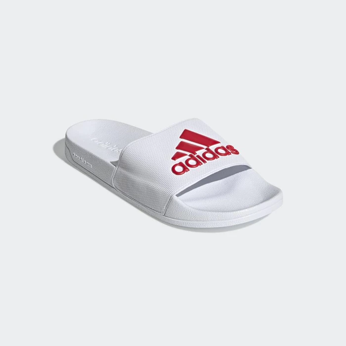 Chanclas Adidas Adilette Shower Hombre Blancas | 18UZSPFT