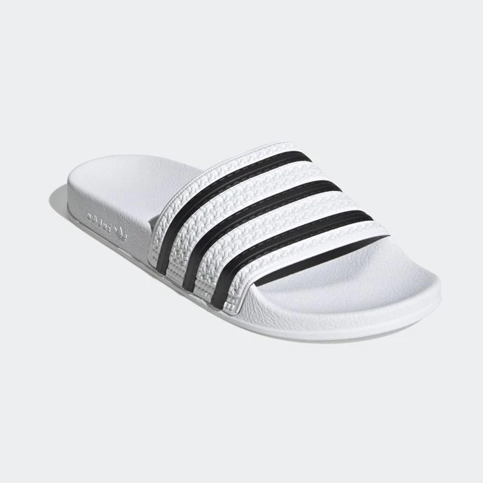 Chanclas Adidas adilette Hombre Blancas | 51QCPMVK