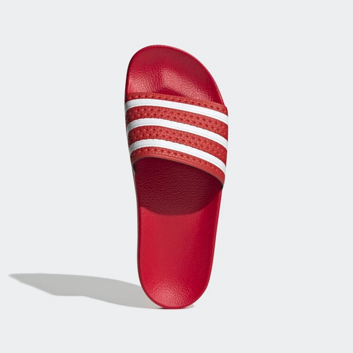 Chanclas Adidas adilette Hombre Rojas | 34XWDJCK