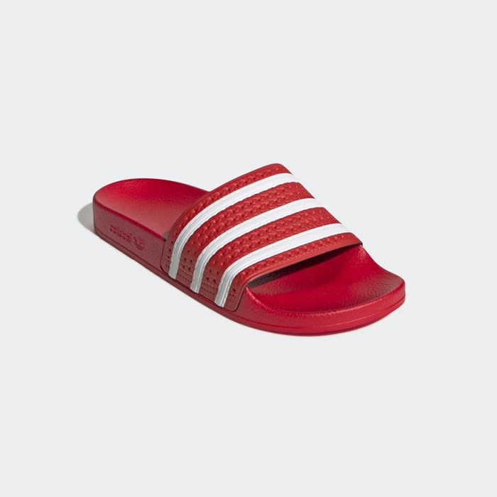 Chanclas Adidas adilette Hombre Rojas | 34XWDJCK