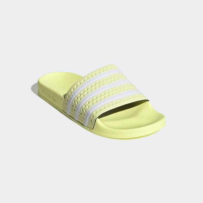 Chanclas Adidas adilette Mujer Amarillo | 06OYDWCM