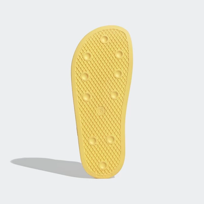 Chanclas Adidas adilette Mujer Amarillo | 28MKCJFB