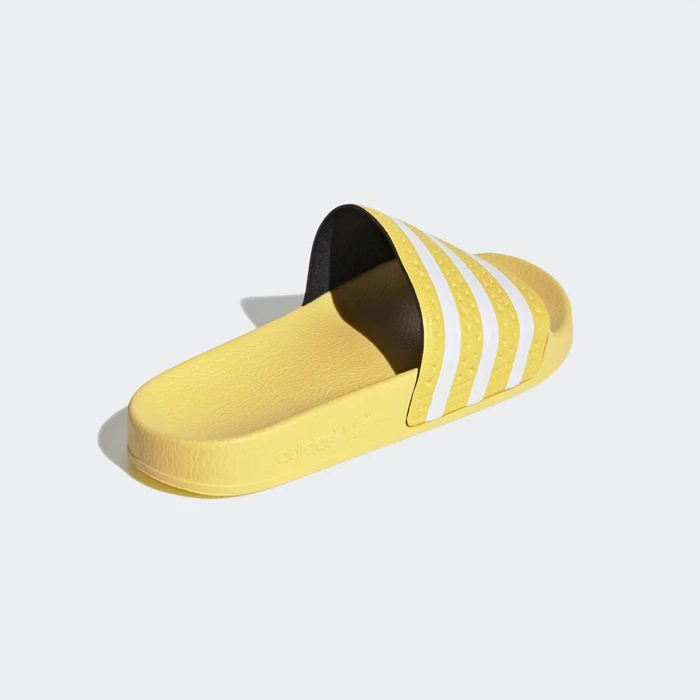 Chanclas Adidas adilette Mujer Amarillo | 28MKCJFB