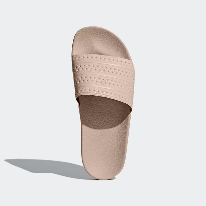 Chanclas Adidas adilette Mujer Beige | 29ICODYM