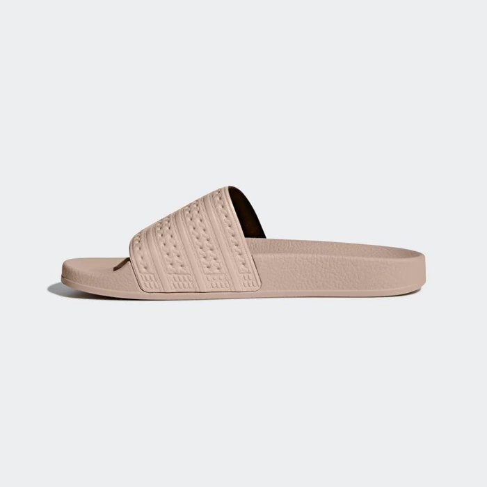 Chanclas Adidas adilette Mujer Beige | 29ICODYM