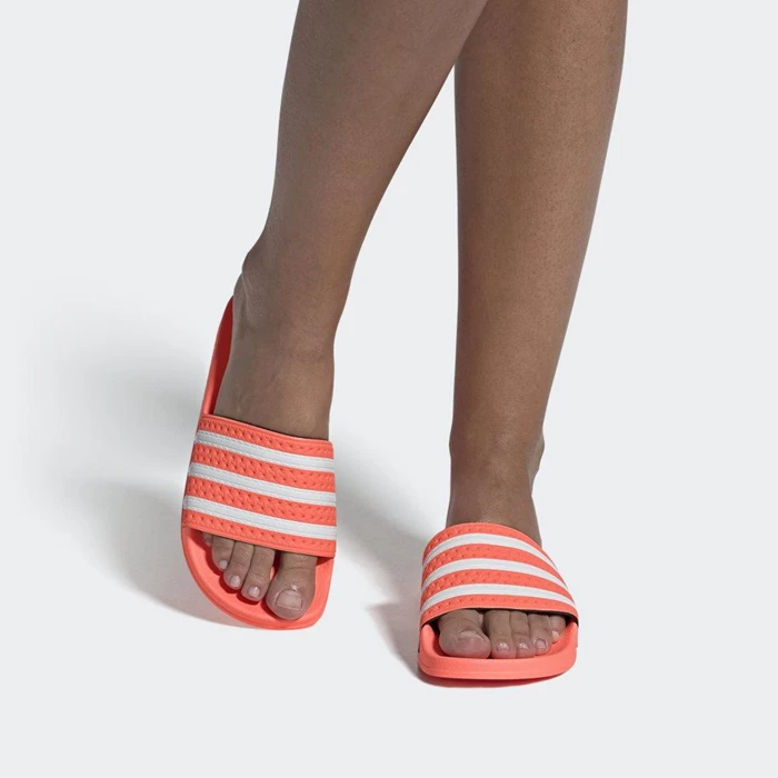 Chanclas Adidas adilette Mujer Naranjas | 37EMGVHZ