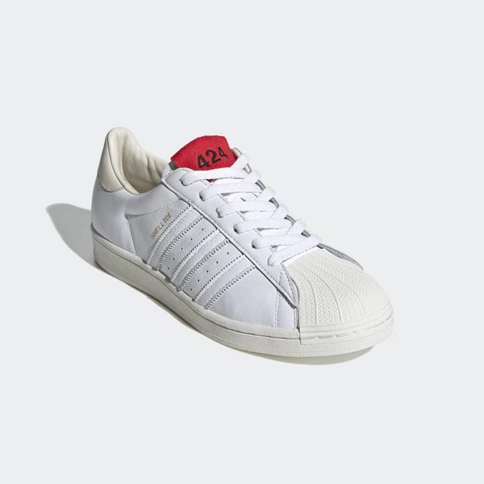 Originales Adidas 424 Shell-Toe Hombre Blancas | 18VQDKYC