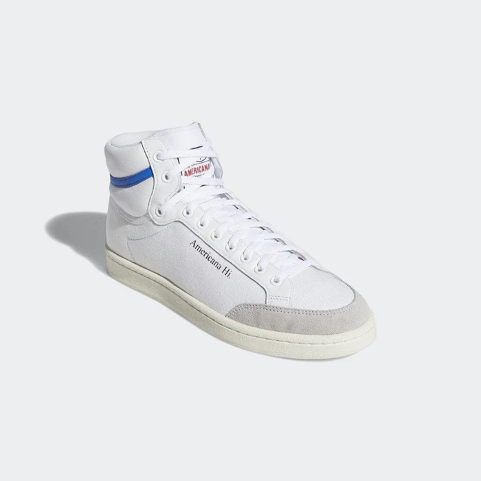 Originales Adidas Americana Hi Hombre Blancas | 84ZKBMYX