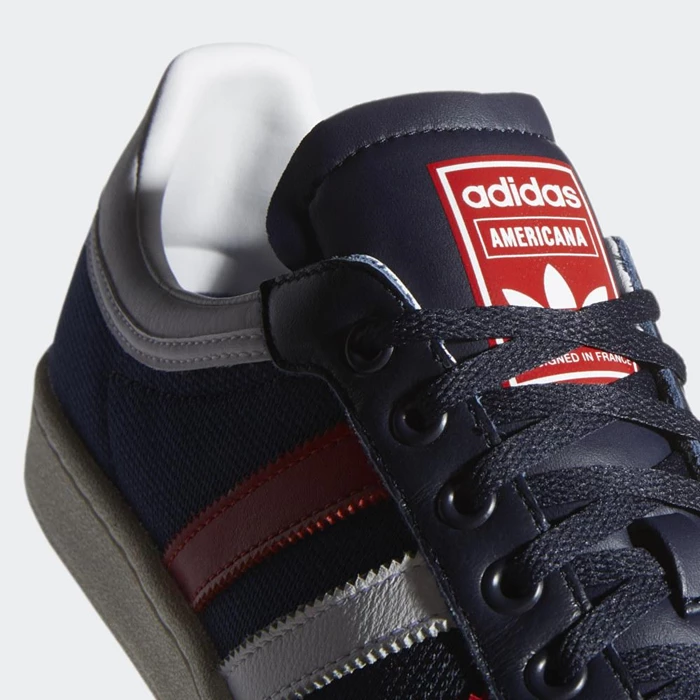 Originales Adidas Americana Low Hombre Azules | 68YWFEVN