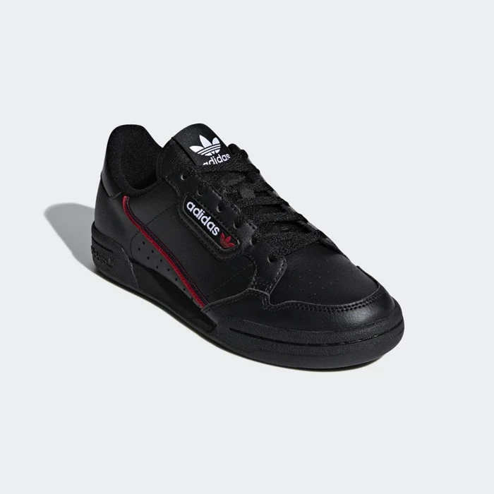 Originales Adidas Continental 80 Niños Negras | 81LEUVSQ