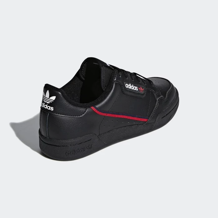 Originales Adidas Continental 80 Niños Negras | 81LEUVSQ