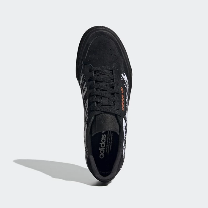 Originales Adidas Continental Vulc Hombre Negras | 18BVDHOJ