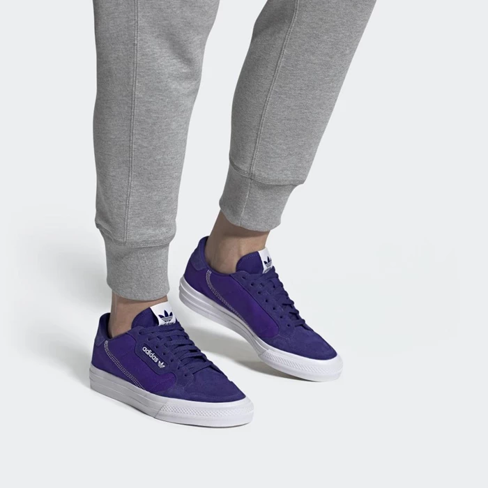 Originales Adidas Continental Vulc Hombre Moradas | 36EABWCF