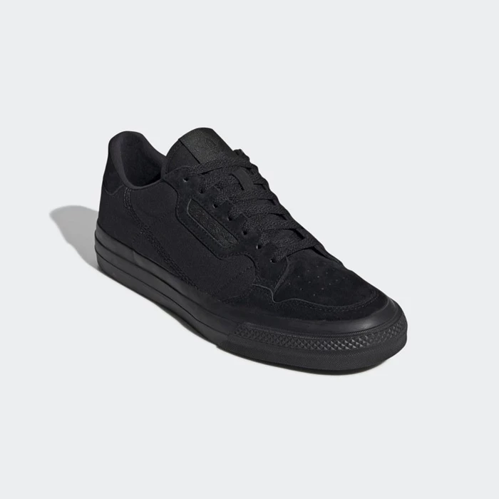 Originales Adidas Continental Vulc Mujer Negras | 84AQDHSK