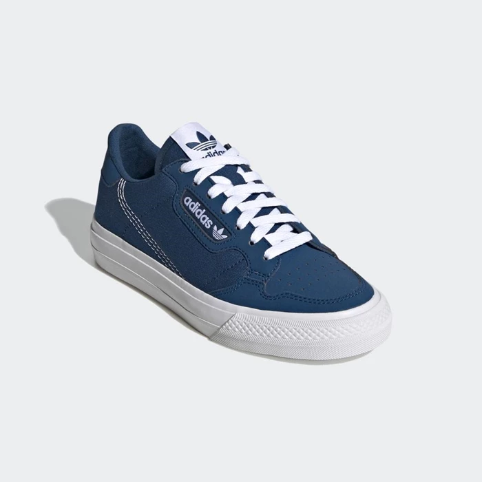 Originales Adidas Continental Vulc Niños Azules | 54NMQCUT