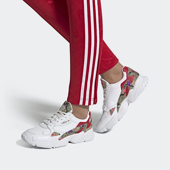 Originales Adidas Falcon Mujer Blancas | 57MYSHBD